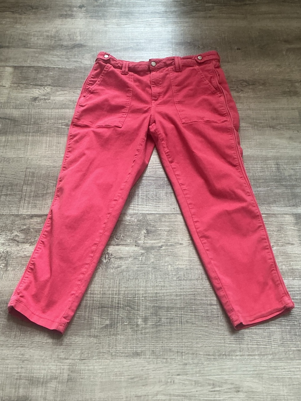 Revolve Pistola Erin High Rise Utility Crop Straight Leg Pants jeans Size 31